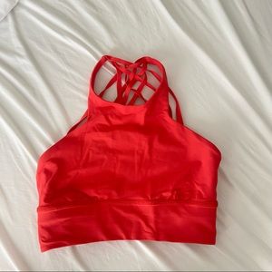 Lululemon high neck long line sports bra